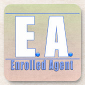 EA LOGO1 ENROLLED AGENT UNTERSETZER (Vorderseite)
