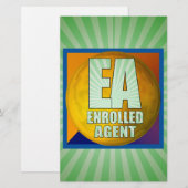 EA LOGO ENROLLED AGENT BRIEFPAPIER (Vorne/Hinten)