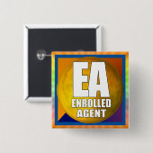 EA LOGO ENROLLED AGENT BUTTON (Vorne & Hinten)