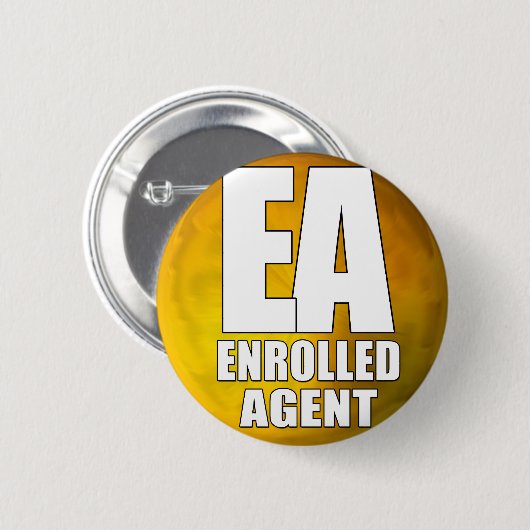 EA LOGO ENROLLED AGENT BUTTON (Vorne & Hinten)