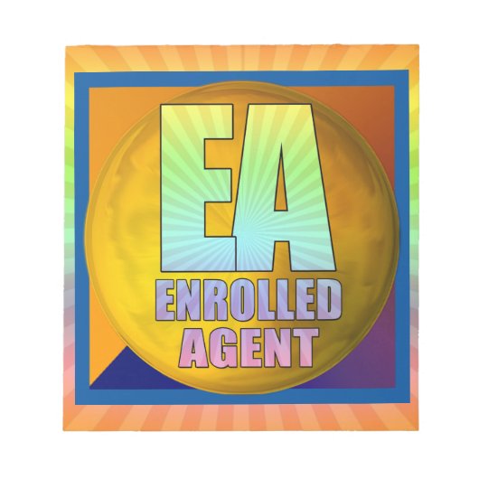 EA LOGO ENROLLED AGENT NOTIZBLOCK (Vorderseite)