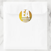 EA LOGO ENROLLED AGENT RUNDER AUFKLEBER (Tasche)