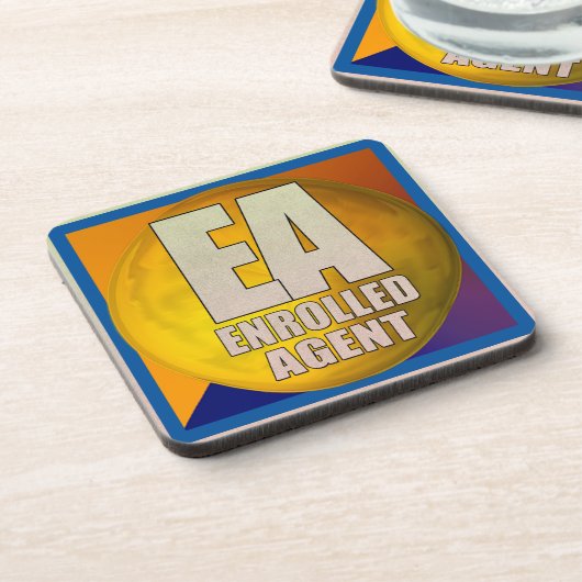 EA LOGO ENROLLED AGENT UNTERSETZER (Linke Seite)