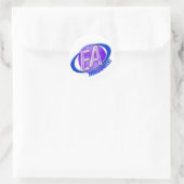 EA ORB SWOOSH LOGO - ENROLLED AGENT RUNDER AUFKLEBER (Tasche)