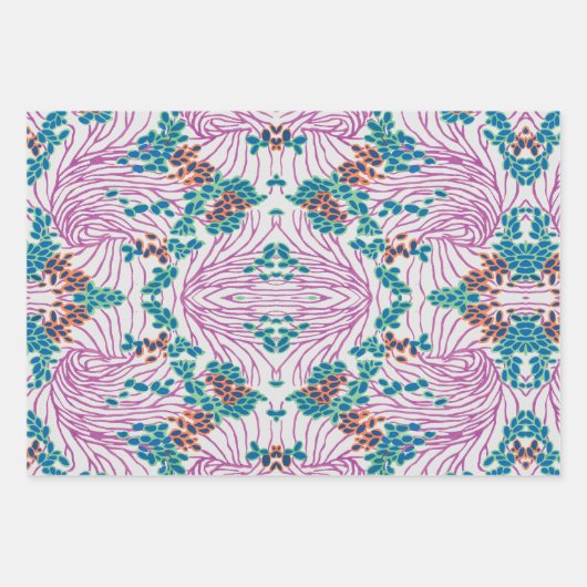 EA Séguy botanische Blume Geschenkpapier Set (Vorderseite 2)