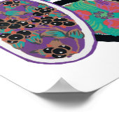 EA Séguy botanische Blume-Plakat Poster (Ecke)