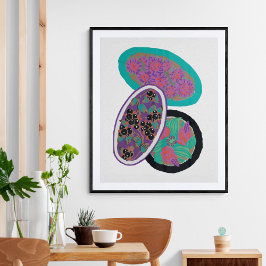 EA Séguy botanische Blume-Plakat Poster