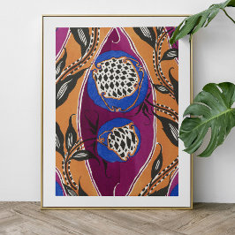 EA Séguy botanische Blume-Plakat Poster