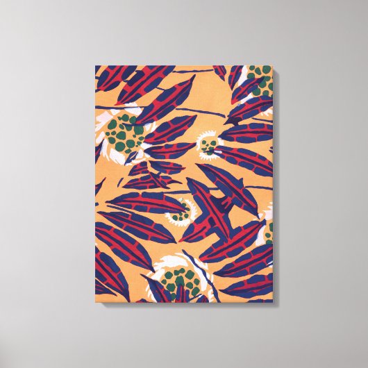 EA Séguy botanische Premium Wrapped Canvas Leinwanddruck (Vorderseite)