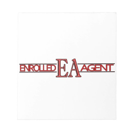 EA SPECIALIST LOGO ENROLLED AGENT NOTIZBLOCK (Vorderseite)