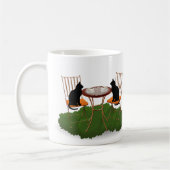 ea Time Black Cat im Gartendesign Kaffeetasse (Links)