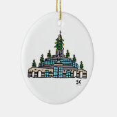 EA-WeihnachtsKapellen-Verzierung Keramik Ornament (Rechts)