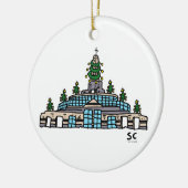 EA-WeihnachtsKapellen-Verzierung Keramik Ornament (Links)