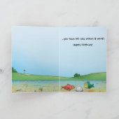 Each Year is like a Golf Ball Birthday Karte (Innenseite)