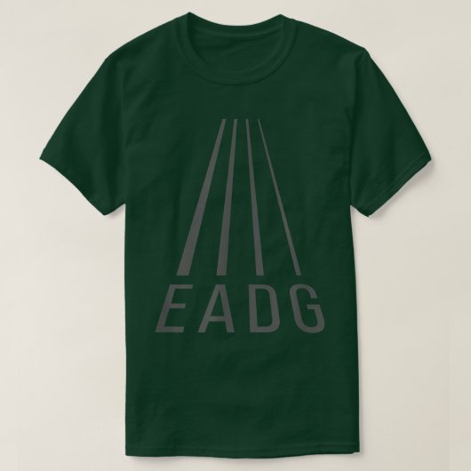 EADG 4 String perspektiveBass GuitarBass Player 65 T-Shirt (Design vorne)
