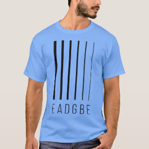 EADGBE 6 String Guitar Player & GitarristCool 658 T-Shirt