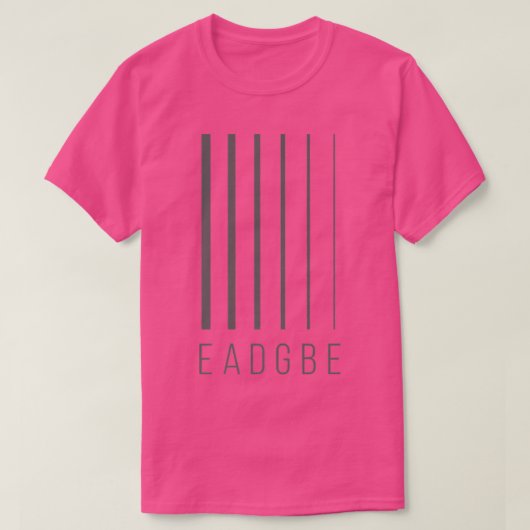 EADGBE 6 String Guitar Player & GuitaristCool282 T-Shirt (Design vorne)