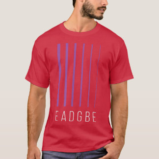EADGBE 6 String Guitar Player & GuitaristCool 653 T-Shirt