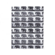 EADWEARD MUYBRIDGE: Elefant-gehende Fleecy Decke