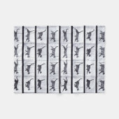 EADWEARD MUYBRIDGE: Gehende Katze - Fleecy Decke (Vorderseite (Horizontal))