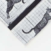 EADWEARD MUYBRIDGE: Gehende Katze - Fleecy Decke (Ecke)