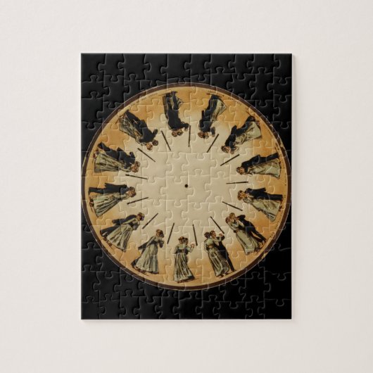 Eadweard Muybridge Paare Waltzing Phenakistoscope Puzzle (Vertikal)
