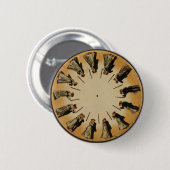 Eadweard Muybridge Phenakistoskop Button (Vorne & Hinten)