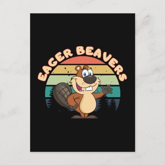 Eager Beavers Postkarte (Vorderseite)