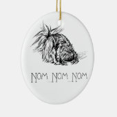 Eager Eater Peke Keramikornament (Rechts)