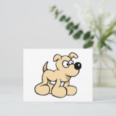 Eager Hund Postkarte (Stehend Vorderseite)