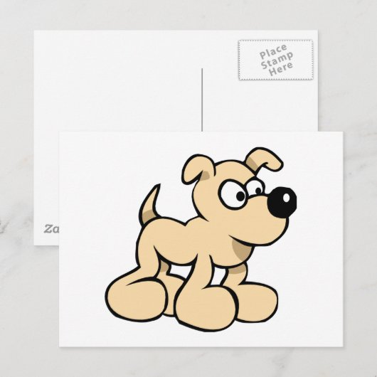 Eager Hund Postkarte (Vorne/Hinten)