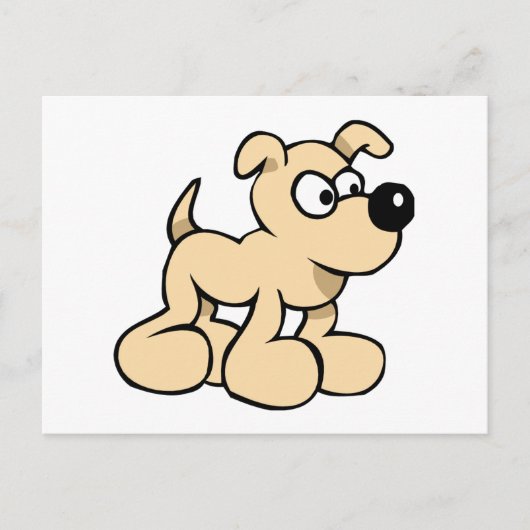 Eager Hund Postkarte (Vorderseite)