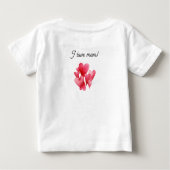 Eager Pink Hearts Baby T-shirt (Rückseite)