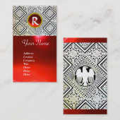 EAGFL, MONOGRAM, Roter Ruby Visitenkarte (Vorne/Hinten)