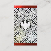 EAGFL, MONOGRAM, Roter Ruby Visitenkarte (Rückseite)