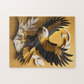 Eagle 3D Paper Art Design T - Shirt Puzzle (Horizontal)