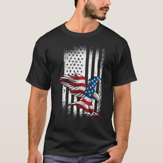 Eagle 4th Of July Independence Day Patriotic Ameri T-Shirt (Vorderseite)