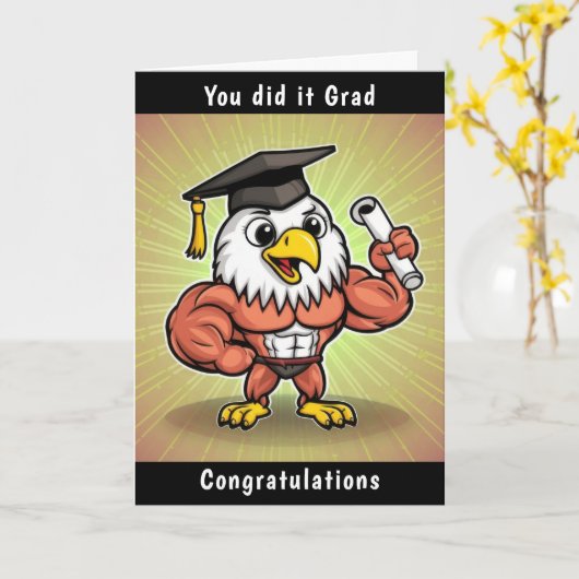 Eagle Abschluss Karte (Gelbe Blume)