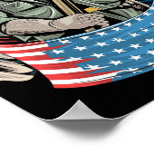 Eagle america usa Armee Soldaten Kunstwerk für Vet Poster (Ecke)