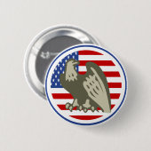 Eagle American Flag Button (Vorne & Hinten)