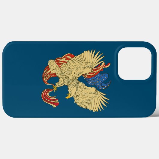 Eagle American Flag Case-Mate iPhone Hülle (Rückseite (Horizontal))