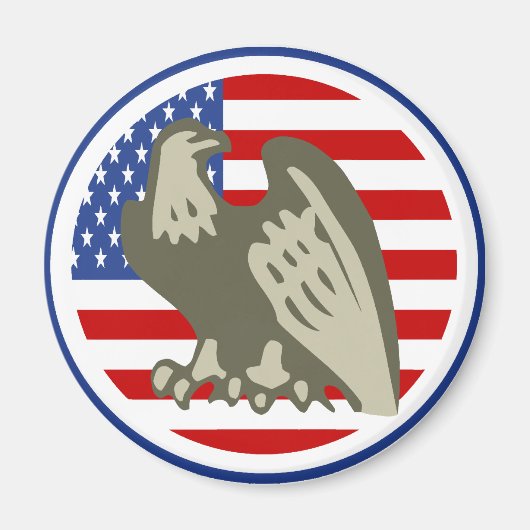 Eagle American Flag Magnet (Vorne)