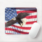 Eagle & American Flag Mouse Pad Mousepad (Mit Mouse)