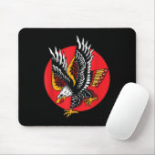 Eagle American Traditional Tattoo Tinte Old School Mousepad (Mit Mouse)