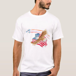 Eagle and American Flag T-Shirt