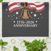 Eagle and Flag 250 Years of America 1776-2026 Geschirrtuch (Gefaltet)