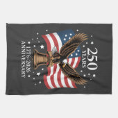 Eagle and Flag 250 Years of America 1776-2026 Geschirrtuch (Horizontal)