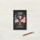 Eagle and Flag 250 Years of America 1776-2026 Post-it Klebezettel (Auf Schreibtisch)