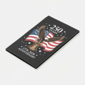 Eagle and Flag 250 Years of America 1776-2026 Post-it Klebezettel (angewinkelt)