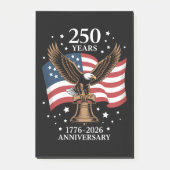 Eagle and Flag 250 Years of America 1776-2026 Post-it Klebezettel (Vorderseite)